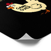 Chicken Game Dont Look At The Chicken Funny Chick  Poster (Hoek)