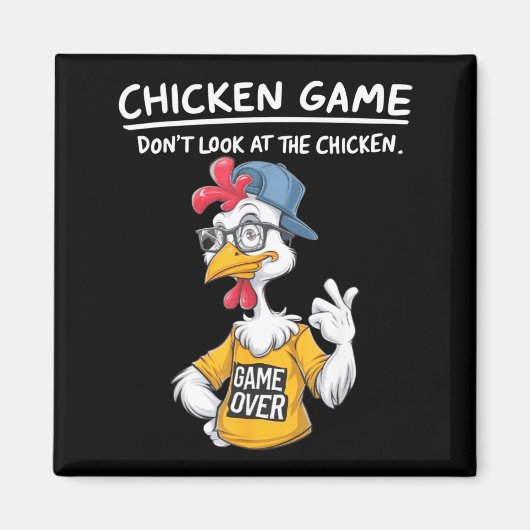 Chicken Game Humorous Family Tee - Uni-adults & Magneet (Voorkant)