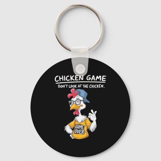 Chicken Game Humorous Family Tee - Uni-adults &amp Sleutelhanger (Voorkant)