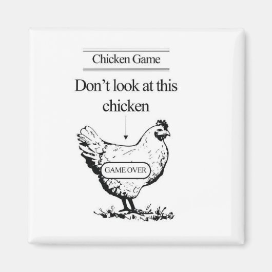 Chicken Game magneet (Voorkant)