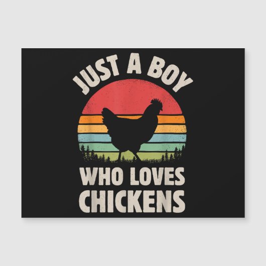 Chicken Gewoon een jongen die van retro Boerderij  (Voorkant)