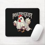 Chicken Ghost Ultrygeist Funny Halloween Farmer  Muismat (Met muis)