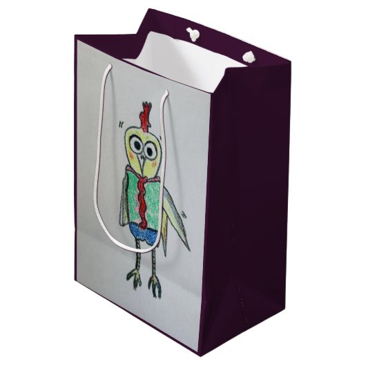 Chicken Gift Bag Medium Cadeauzakje (Voorkant Gekanteld)