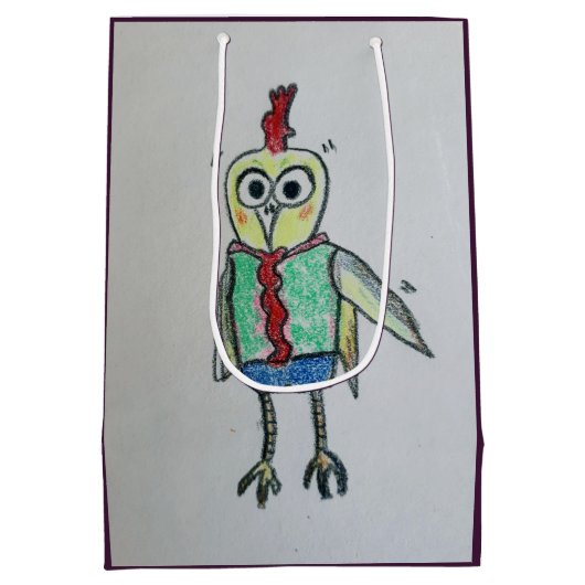 Chicken Gift Bag Medium Cadeauzakje (Achterkant)
