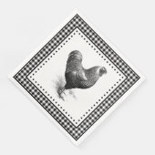 Chicken Gingham Servet (Hoek)