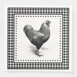 Chicken Gingham Servet