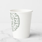 Chicken Girl Baby shower Chick Bow Pink Papieren Bekers (Achterkant)