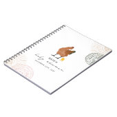 Chicken Girl Baby shower Pink Sage Notitieboek (Linkerzijde)