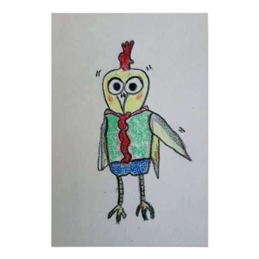 Chicken Glossy Poster (Voorkant)