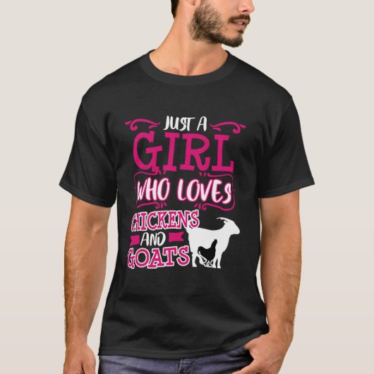 Chicken Goat mama is gewoon een meisje met een jon T-shirt (Voorkant)