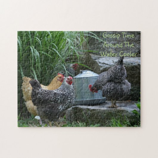 Chicken Gossip Puzzle Legpuzzel (Horizontaal)