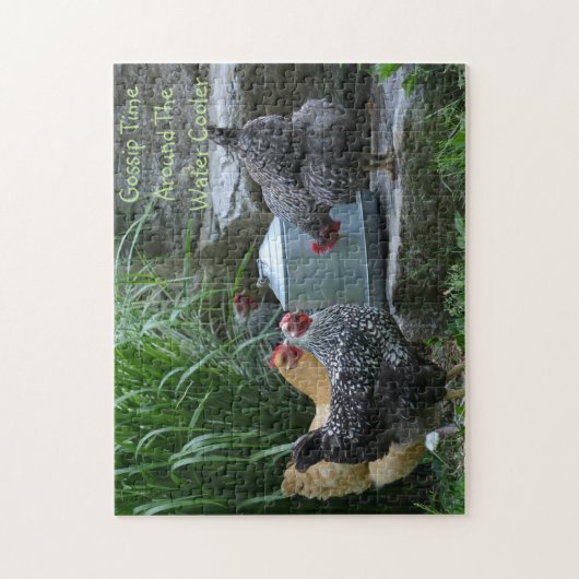 Chicken Gossip Puzzle Legpuzzel (Verticaal)