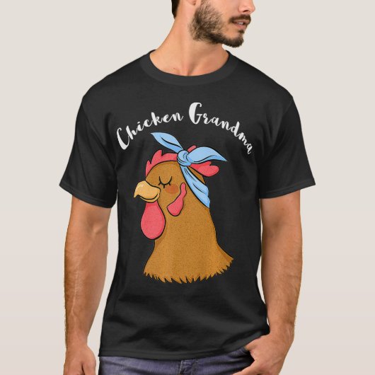 Chicken Grandma Funny Crazy Hen Lady Boerderij (2) T-shirt (Voorkant)