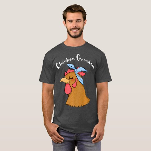 Chicken Grandma Funny Crazy Hen Lady Boerderij (2) T-shirt (Voorkant volledig)
