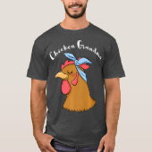 Chicken Grandma Funny Crazy Hen Lady Boerderij (2) T-shirt (Voorkant)