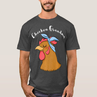 Chicken Grandma Funny Crazy Hen Lady Boerderij (2) T-shirt