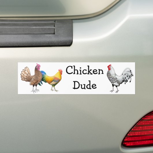 Chicken guy Bumpersticker (Op auto)