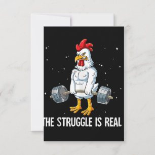 Chicken Gym Gewichtstraining De strijd is echt Kaart
