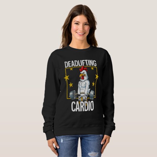 Chicken Gym Weight Training Deadlift Trui (Voorkant volledig)