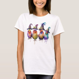 Chicken Halloween heksen T-shirt