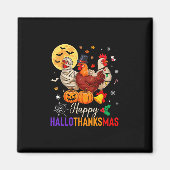 Chicken Halloween Thanksgiving Xmas Happy Hallotha Magneet (Voorkant)