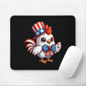Chicken Happy 4 juli Onafhankelijkheidsdag Mannen Muismat (Met muis)
