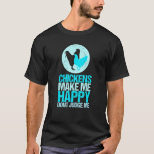 Chicken Happy Hen Boerderij Animal Farmer T-shirt