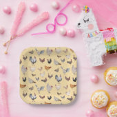 Chicken Happy Paper & Party-Borden Napkins Papieren Bordje (Feest)