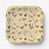 Chicken Happy Paper & Party-Borden Napkins Papieren Bordje (Voorkant)