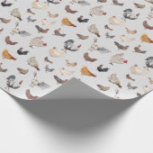 Chicken Happy Wrapping Paper Cadeaupapier (Hoek)