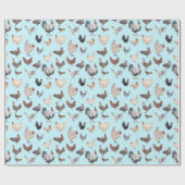 Chicken Happy Wrapping Paper Cadeaupapier (Vlak)