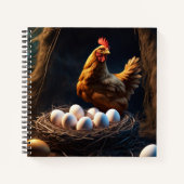 Chicken Hardcover Notitieboek (Voorkant)