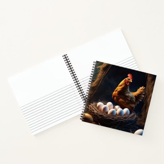 Chicken Hardcover Notitieboek (Binnen)