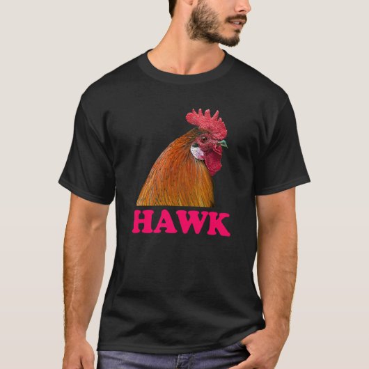 Chicken Hawk Confusie Prank Meme Volwassenmens T-shirt (Voorkant)