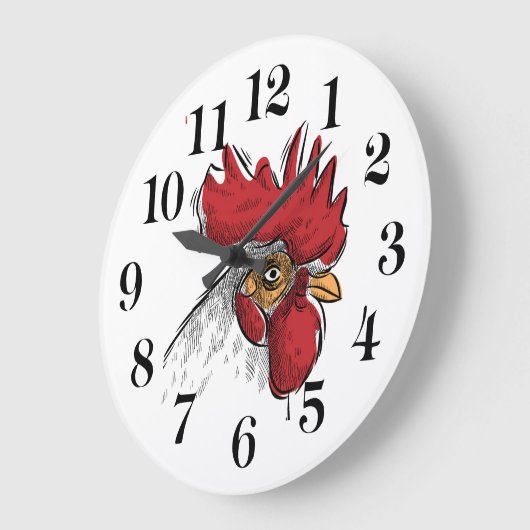 Chicken Head Wall Clock Grote Klok (Hoek)