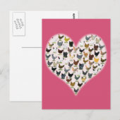 Chicken Heart Briefkaart (Voorkant / Achterkant)