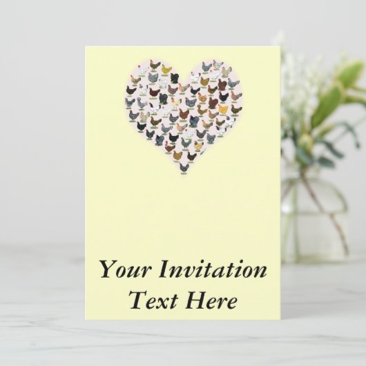 Chicken Heart Kaart (Staand voorkant)