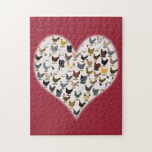 Chicken Heart Legpuzzel (Verticaal)