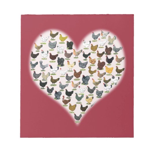 Chicken Heart Notitieblok (Voorkant)