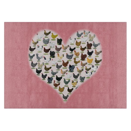 Chicken Heart Snijplank (Voorkant)