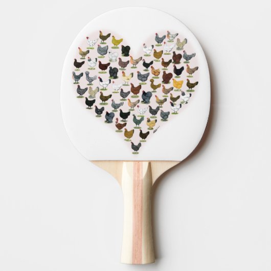 Chicken Heart Tafeltennisbatje (Voorkant)