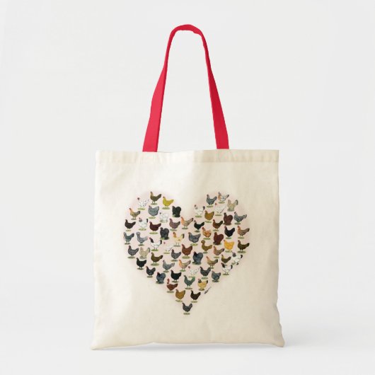 Chicken Heart Tote Bag (Voorkant)