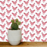 Chicken Hen Boerderij Land Rood Wit