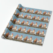Chicken Hen Cadeaupapier (Uitgerold)