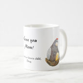 Chicken Hen & Chick Fumy Custom Gift for Moeder Koffiemok (Voorkant rechts)