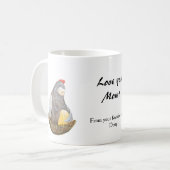 Chicken Hen & Chick Fumy Custom Gift for Moeder Koffiemok (Voorkant links)