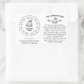 Chicken Hen Eg Handling Return-kartonnawiel Rechthoekige Sticker (Tas)