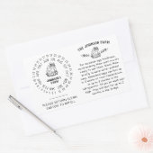 Chicken Hen Eg Handling Return-kartonnawiel Rechthoekige Sticker (Envelop)