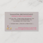 Chicken Hen Egg Farmhouse Visitekaartje (Achterkant)