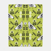 Chicken Hen Folk Art Fleece Deken (Voorkant)